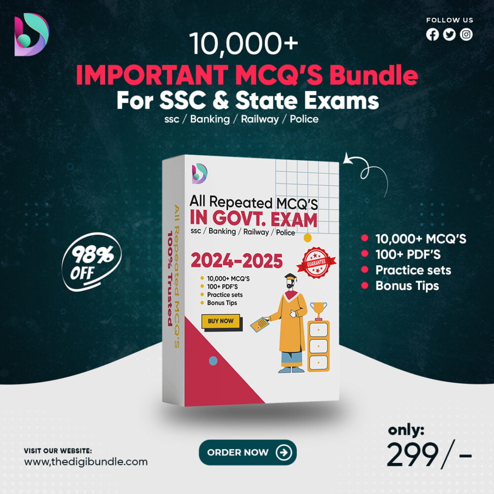 10,000+ IMP Exam MCQ's Bundle for SSC & State Exams