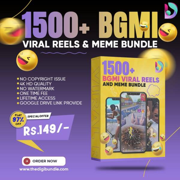 1500+ BGMI Reels Bundle