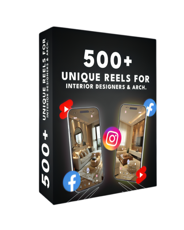 500+ Interior Designer Reels Bundle