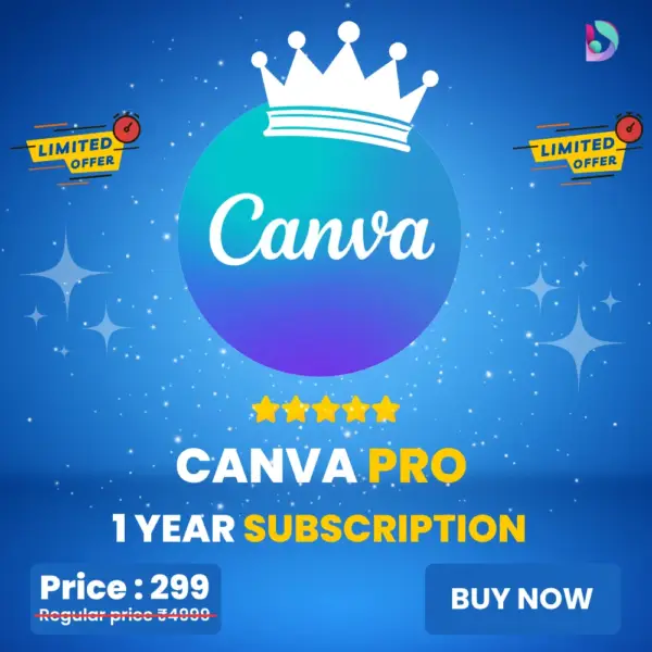 Canva pro (1 Year Subscription)